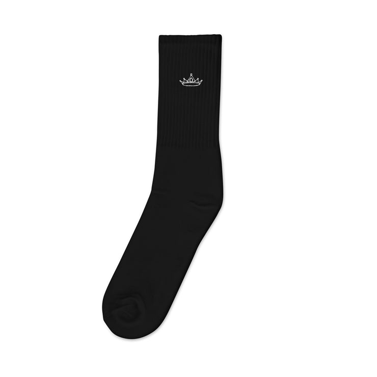 Crown Embroidered Socks - The Noble Brand, LLC