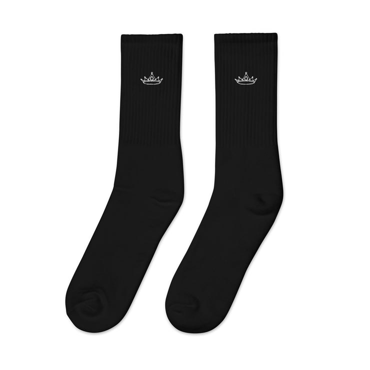 Crown Embroidered Socks - The Noble Brand, LLC