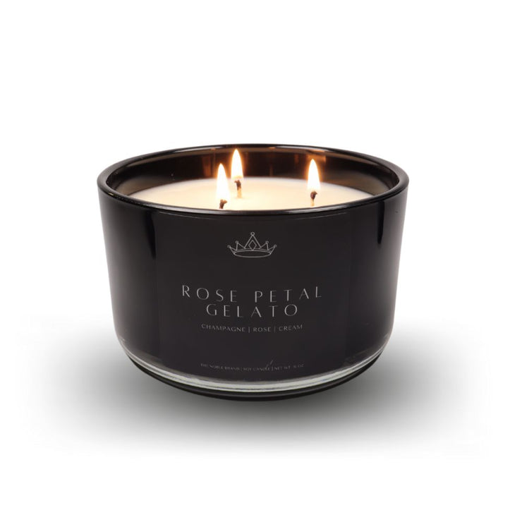 Rose Petal Gelato Soy Candle - The Noble Brand, LLC